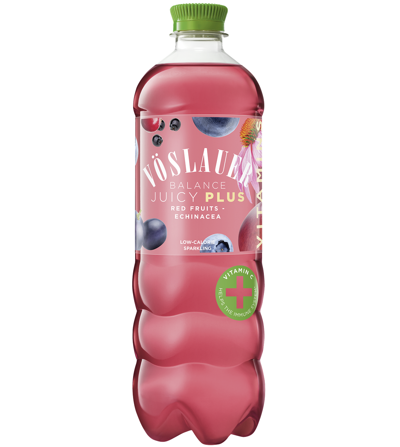 Vöslauer Balance Juicy Plus Piros gyümölcsök&echinacea 0,75l
